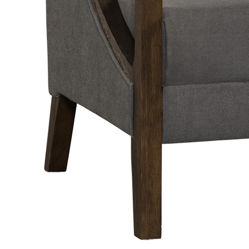 Dayna Accent Chair with Brown Frame. Picture 11