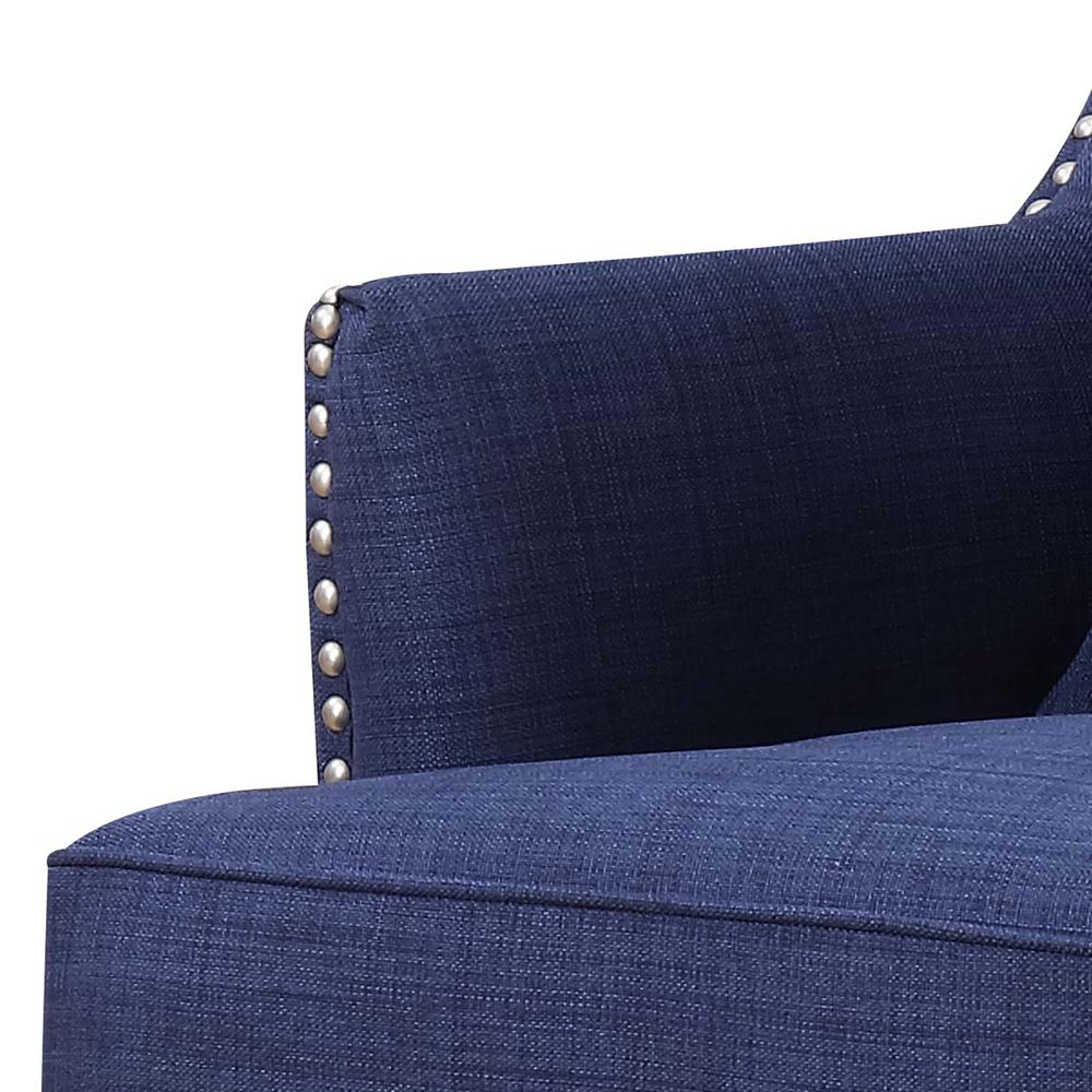 Kegan Accent Chair in Blue. Picture 6