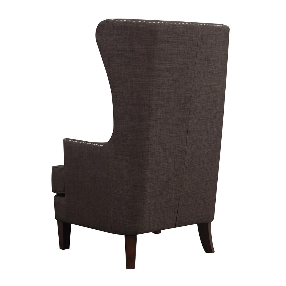 Kegan Accent Chair in Chocolate. Picture 2