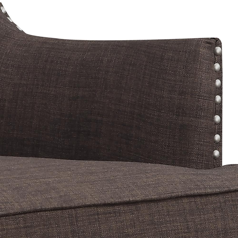 Kegan Accent Chair in Chocolate. Picture 6