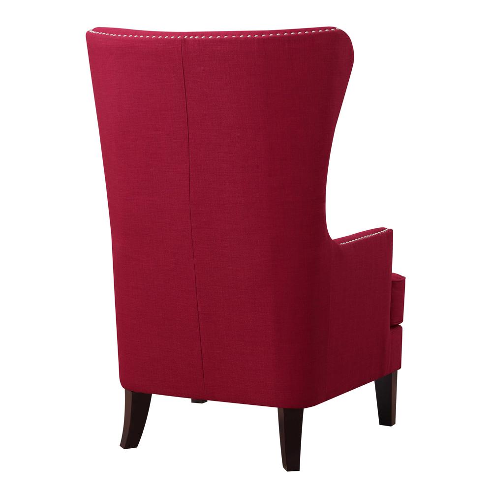 Kegan Accent Chair in Berry. Picture 2