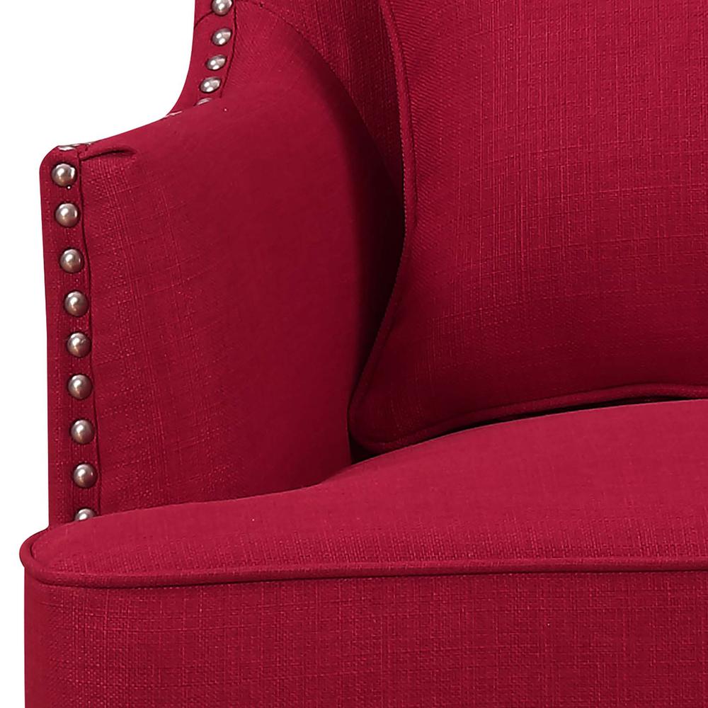 Kegan Accent Chair in Berry. Picture 5