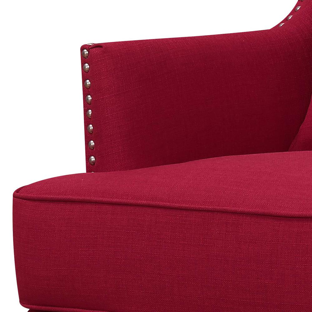 Kegan Accent Chair in Berry. Picture 6