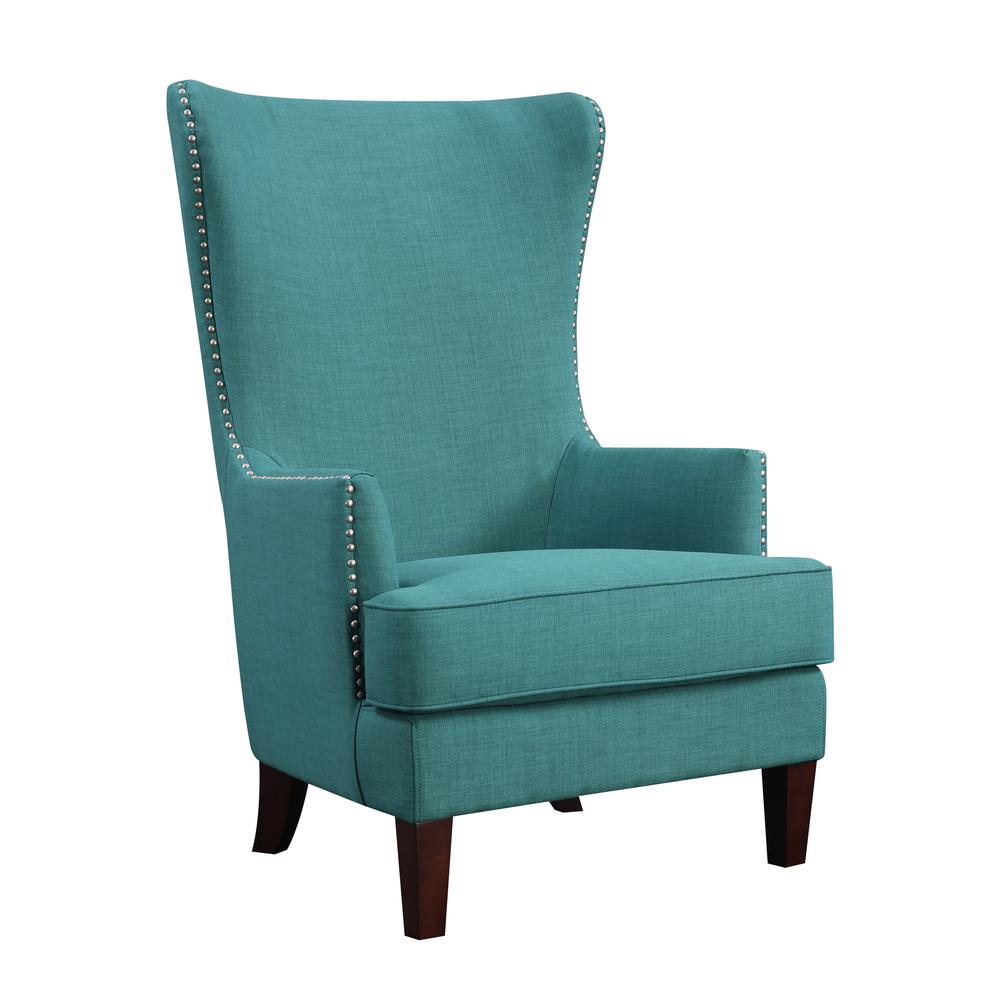 Kegan Accent Chair in Heirloom Teal. Picture 3