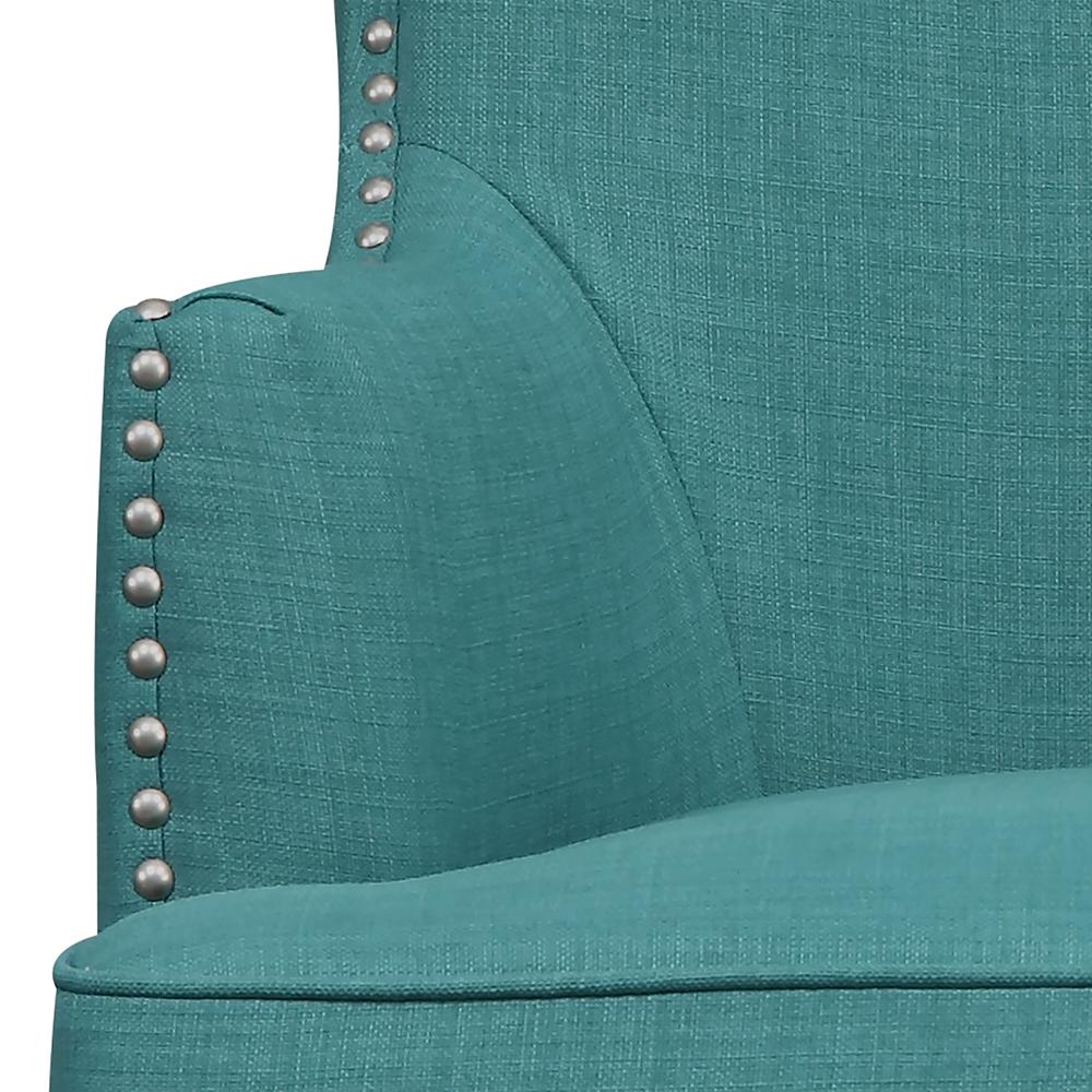 Kegan Accent Chair in Heirloom Teal. Picture 7
