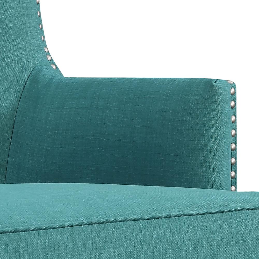 Kegan Accent Chair in Heirloom Teal. Picture 8