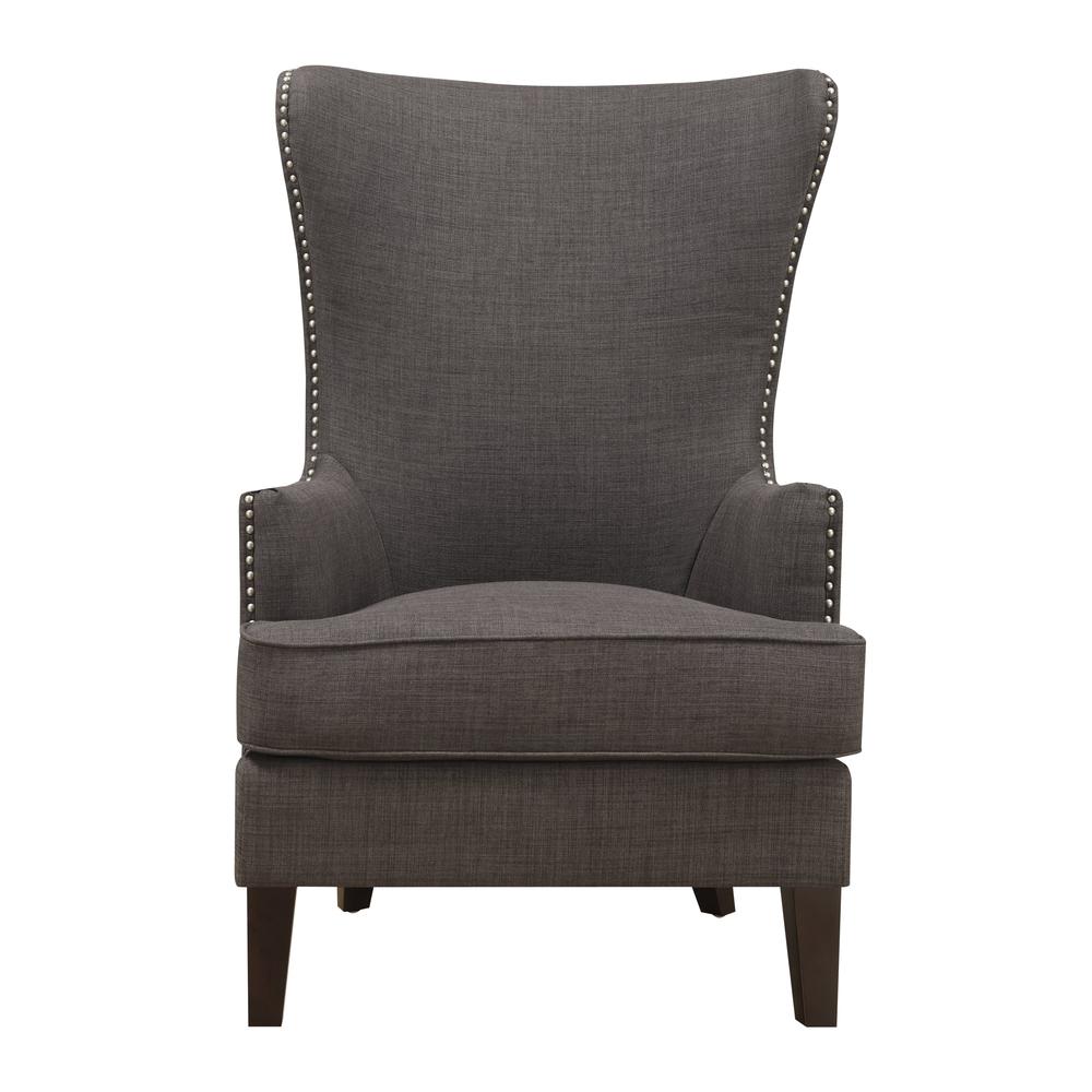Kegan Accent Chair in Heirloom Charcoal. Picture 1