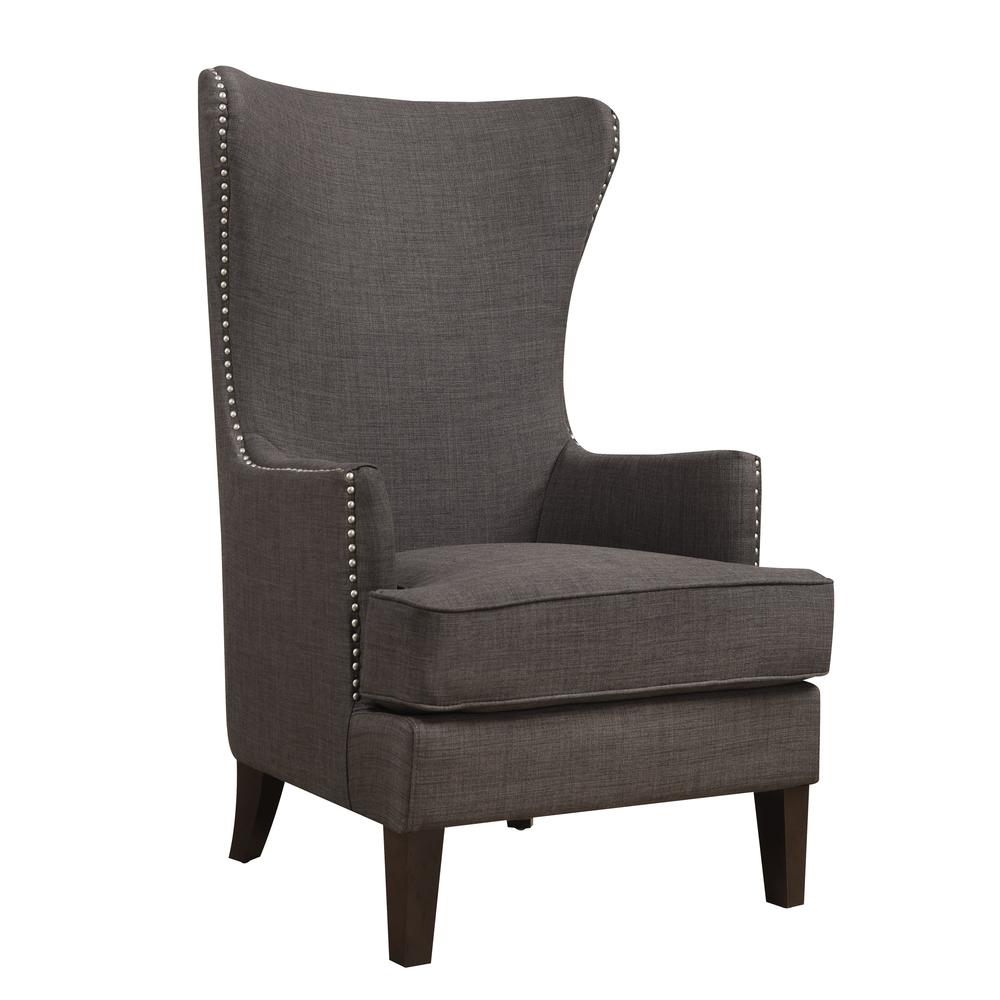 Kegan Accent Chair in Heirloom Charcoal. Picture 3