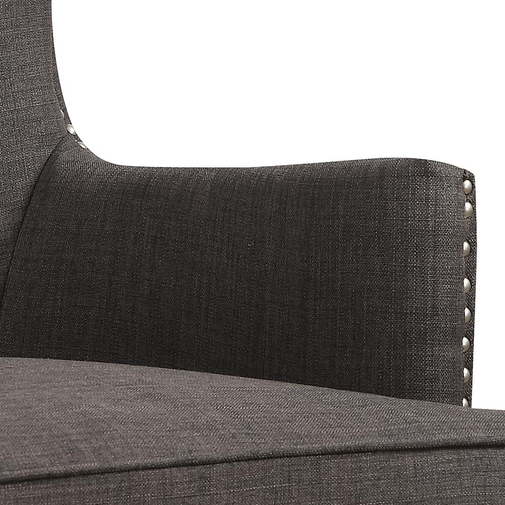 Kegan Accent Chair in Heirloom Charcoal. Picture 4
