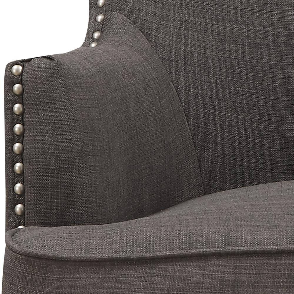 Kegan Accent Chair in Heirloom Charcoal. Picture 5