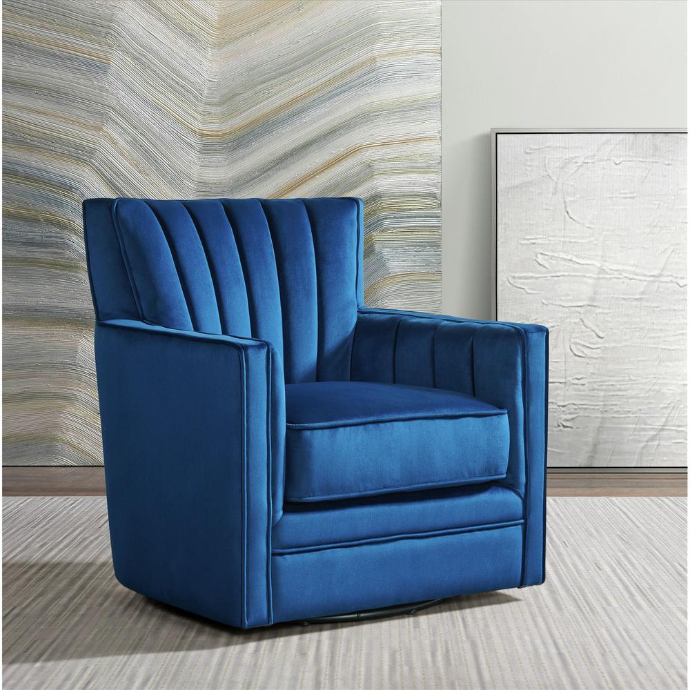 Lawson Swivel Chair in Cobalt. Picture 2
