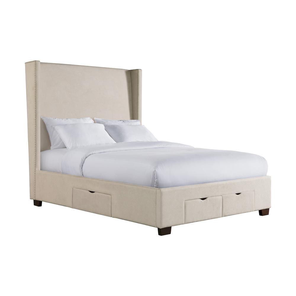 Picket House Furnishings Fiona Queen Upholstered Storage Bed. The main picture.