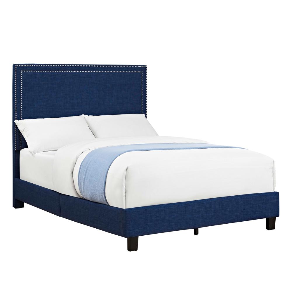 Emery Upholstered Full Platform Bed. Picture 2
