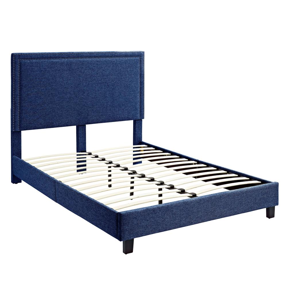 Emery Upholstered Twin Platform Bed. Picture 6