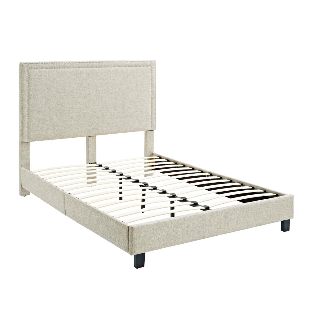 Emery Upholstered Full Platform Bed. Picture 6