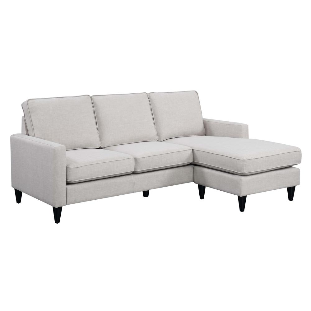 Nori Reversible Chaise Sectional in Taupe. Picture 2