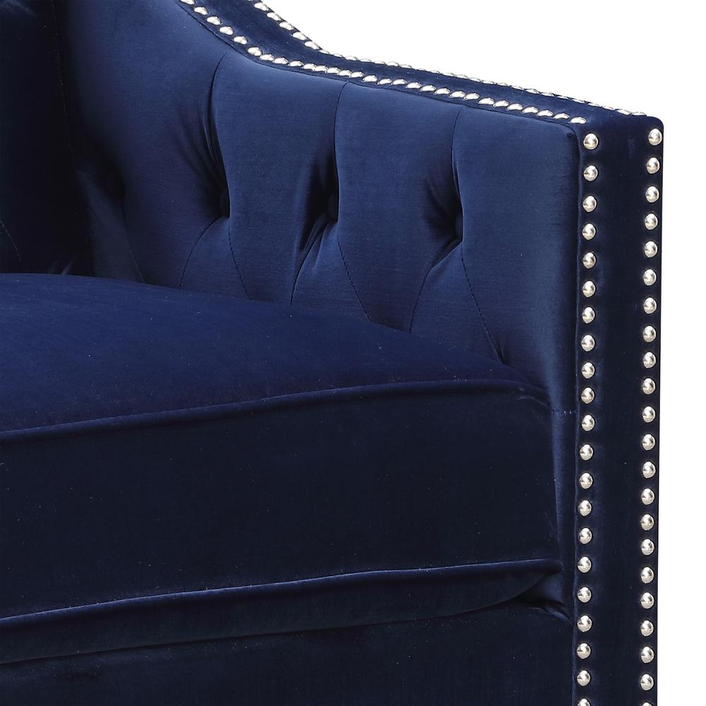 Teagan Accent Chair in Navy. Picture 7