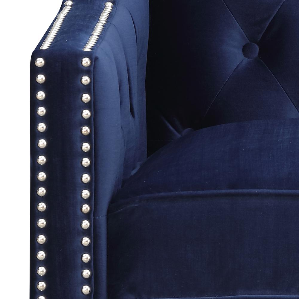 Teagan Accent Chair in Navy. Picture 8
