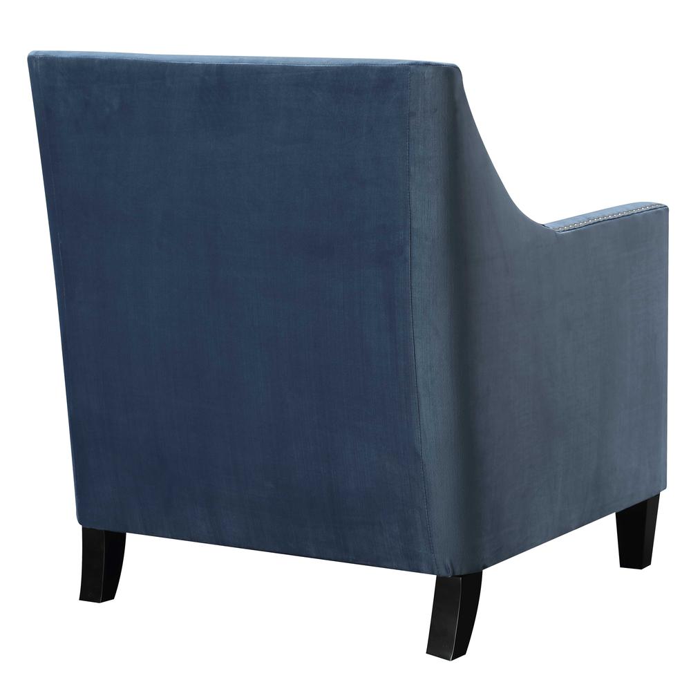 Teagan Accent Chair in Marine Blue. Picture 5