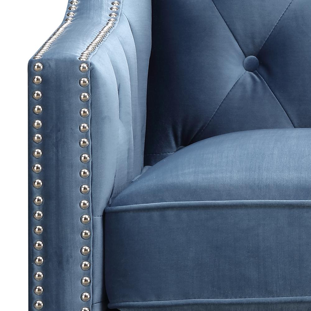 Teagan Accent Chair in Marine Blue. Picture 8