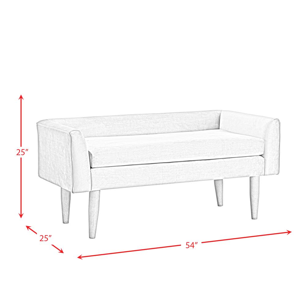 Picket House Furnishings Bella Upholstered Bench. Picture 2