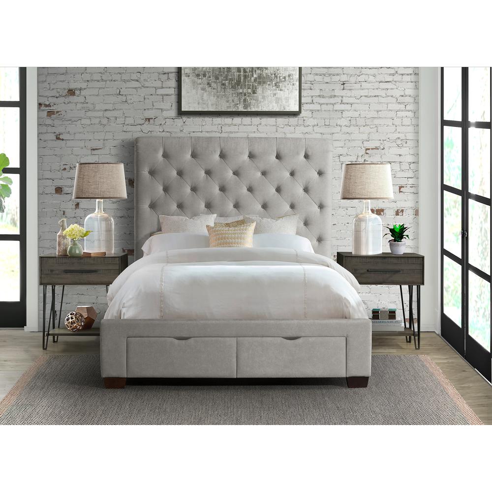 Picket House Furnishings Jeremiah Queen Upholstered Storage Bed. Picture 8