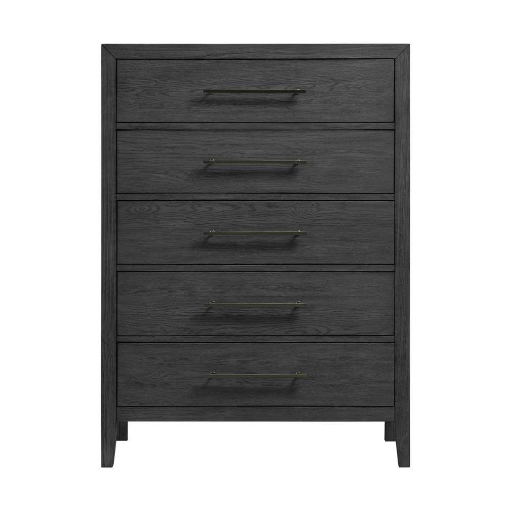 Armes 5-Drawer Chest in Black. Picture 2