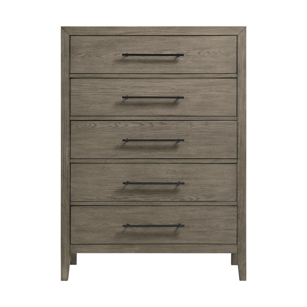Armes 5-Drawer Chest in Grey. Picture 2