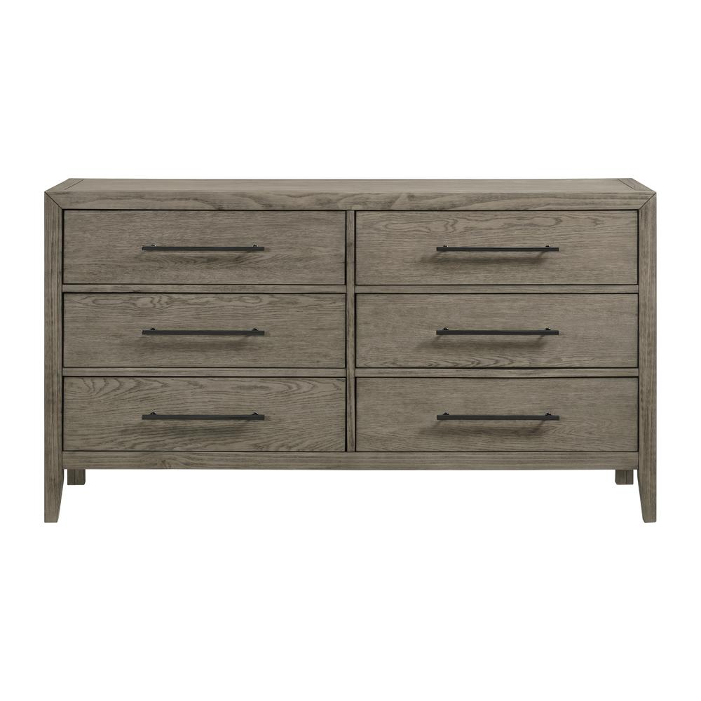 Armes 6-Drawer Dresser in Grey. Picture 2