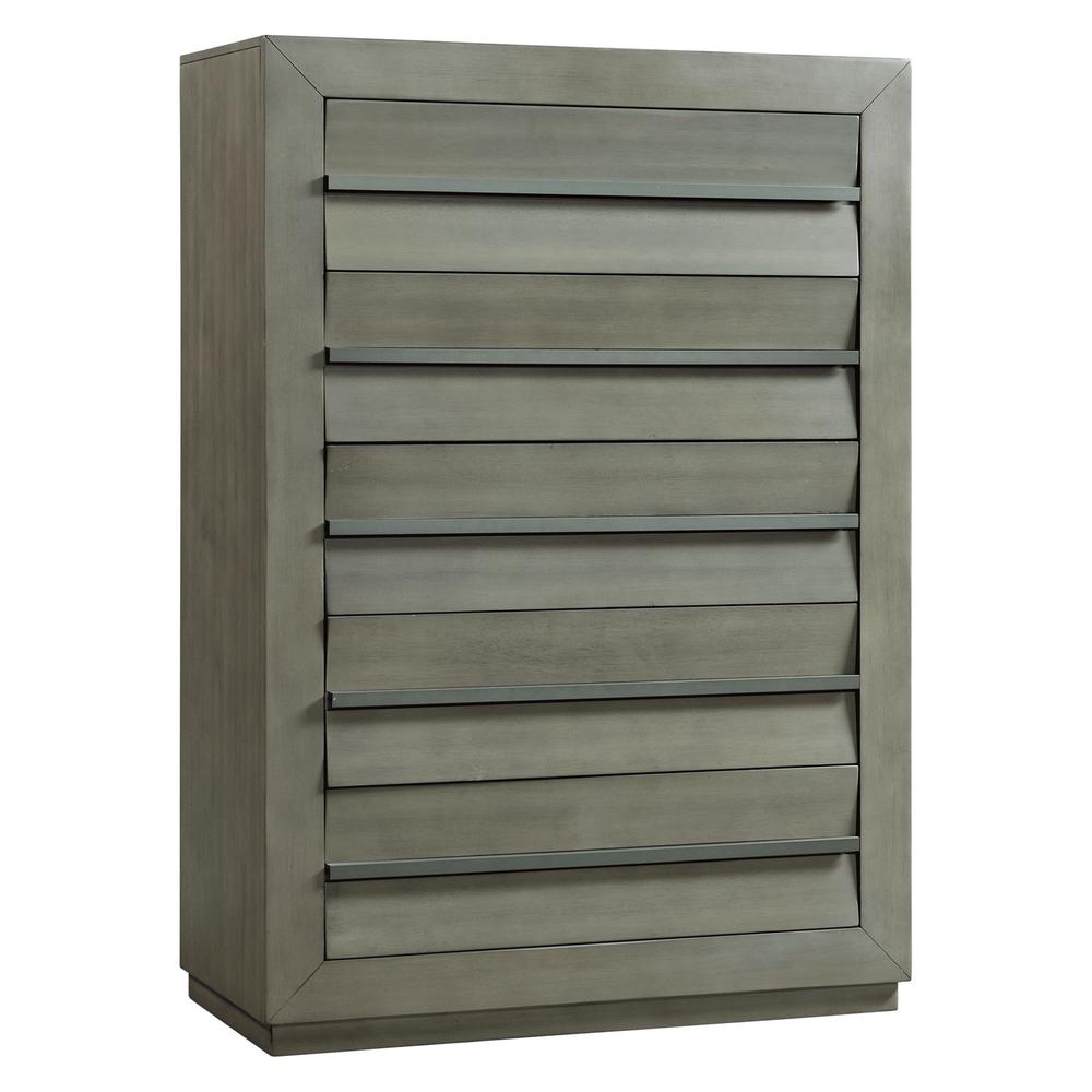 Picket House Furnishings Cosmo 5-Drawer Chest in Grey. Picture 1