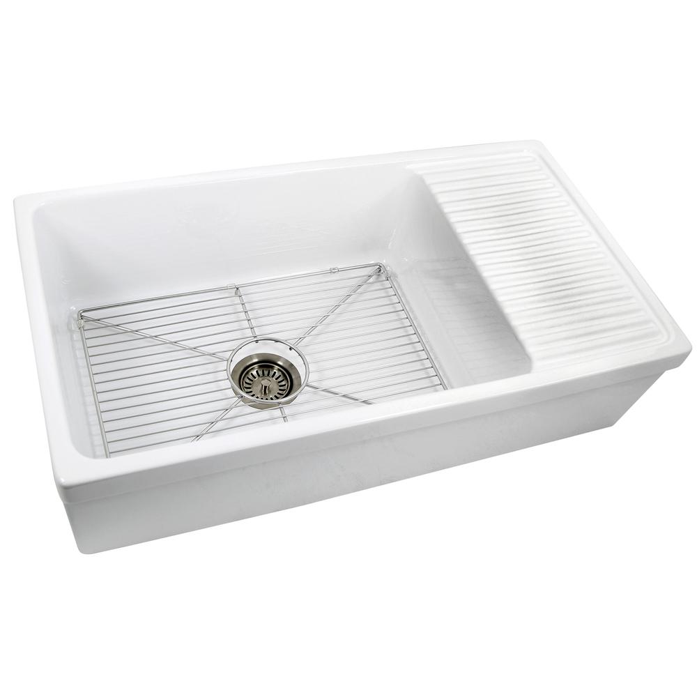 white single basin kitchen sink