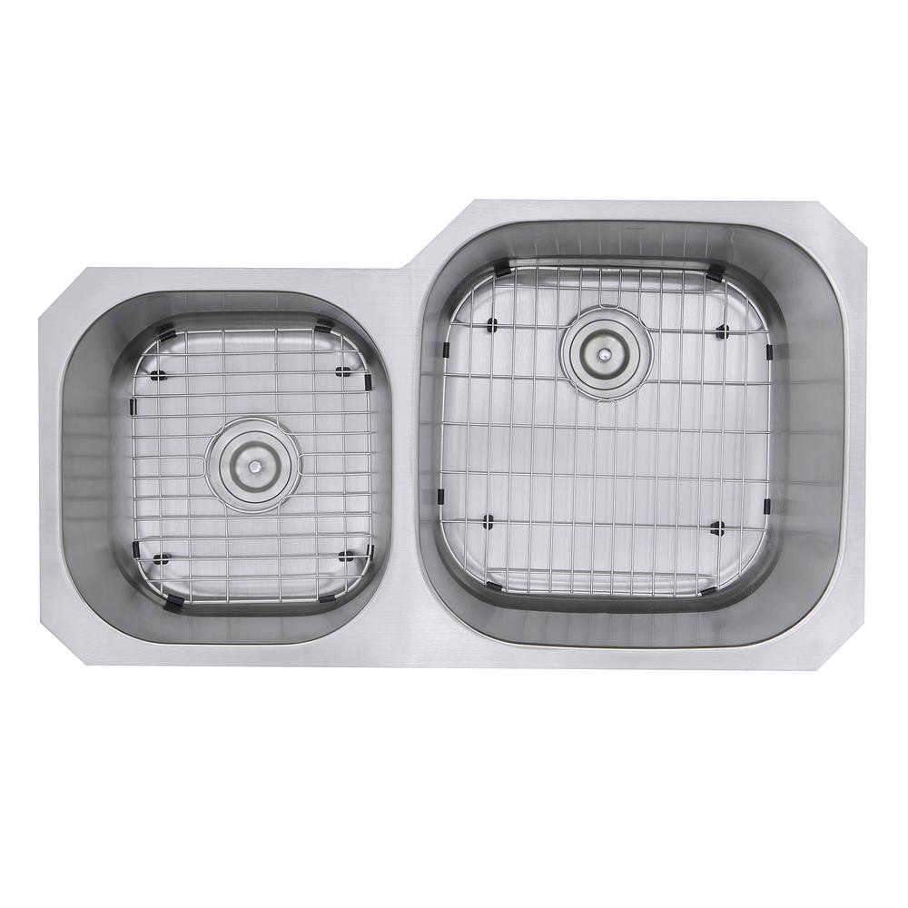 Ns3520 R 16 35 Inch Double Bowl Undermount Stainless Steel Kitchen Sink