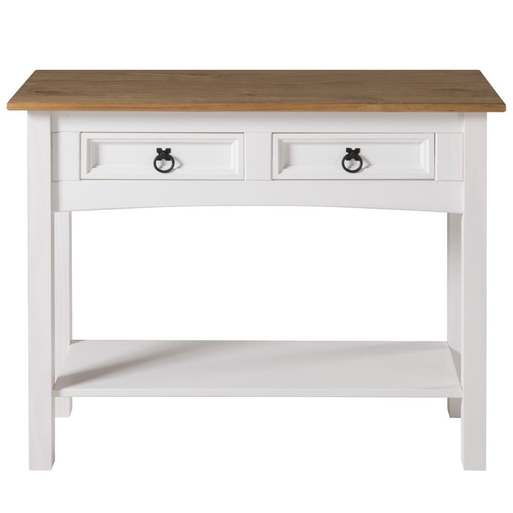 Model COW934 Cottage Series Wood Hall Table in Corona Snow. Picture 5