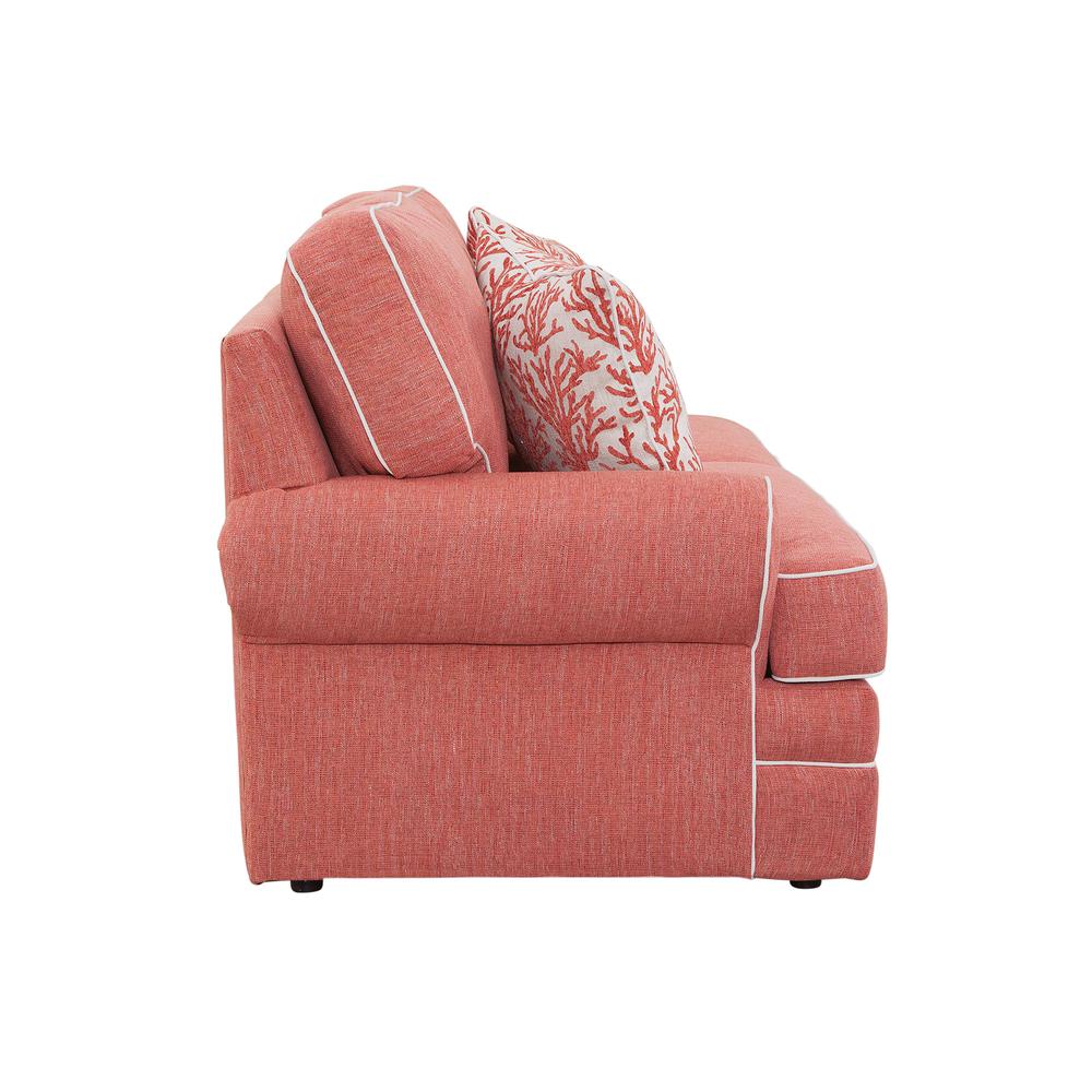 American Furniture Classics Coral Springs Model 8-020-S260C Loveseat with Two Matching Pillows. Picture 3