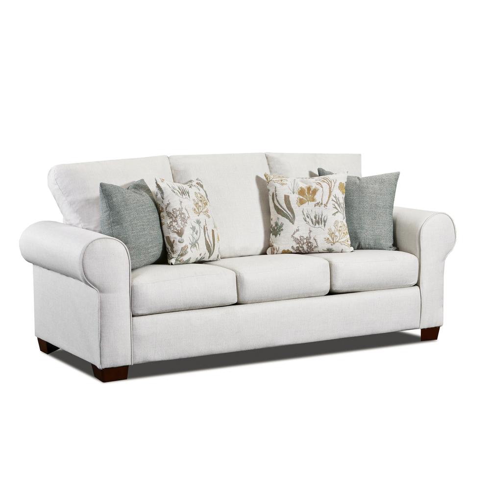 Living Room Beaujardin Sofa Sleeper with Four Throw Pillows. Picture 1