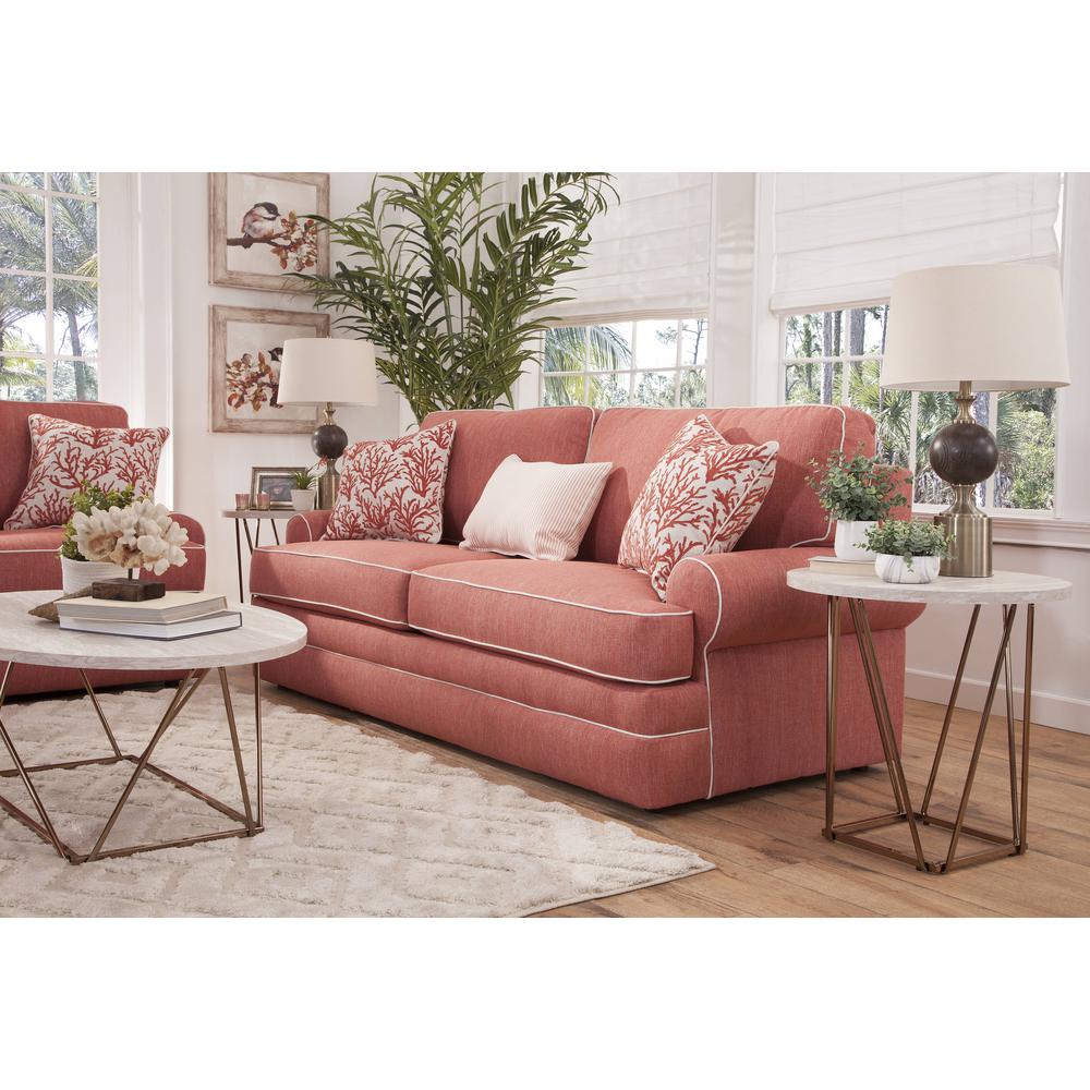 American Furniture Classics Coral Springs Model 8-040-S260C Sleeper Sofa with Three Matching Pillows. Picture 1