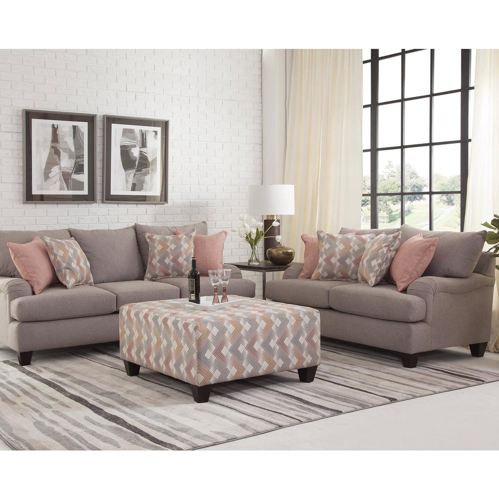American Furniture Classics Woven Chenille Loveseat 4 Accent Pillows. Picture 5