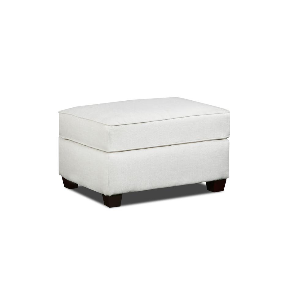 Living Room Relay Linen Ottoman. Picture 1
