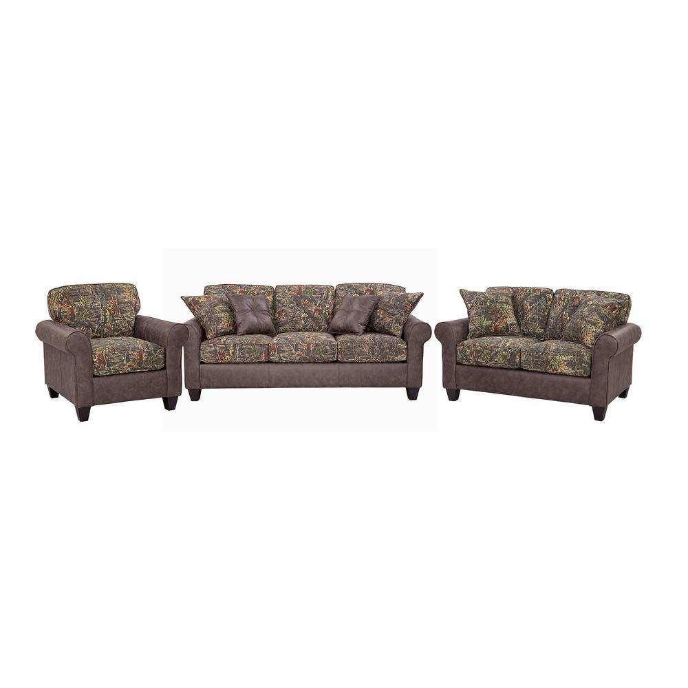 American Furniture Classics Maumelle Model 8-020-A330V14 Loveseat with Two Decorative Throw Pillows. Picture 6