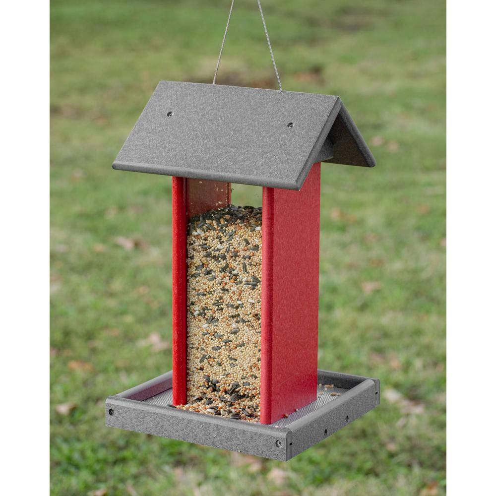 Tall Bird Feeder Made with High Density Poly Resin. Picture 6