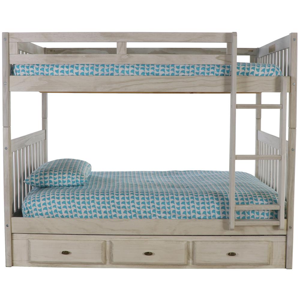 Full over Full Bunk Bed with Three Underbed Drawers. Picture 4