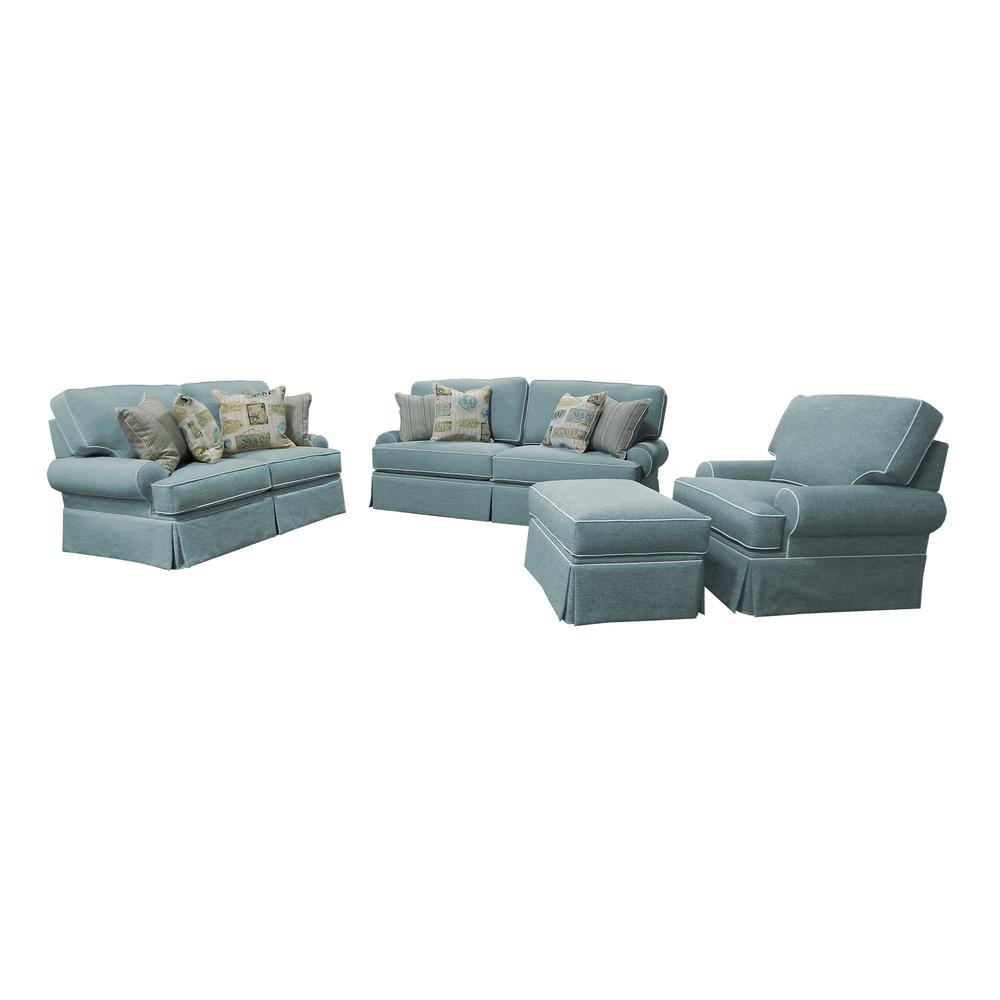 American Furniture Classics Coastal Aqua Series Upholstered Arm Chair. Picture 4