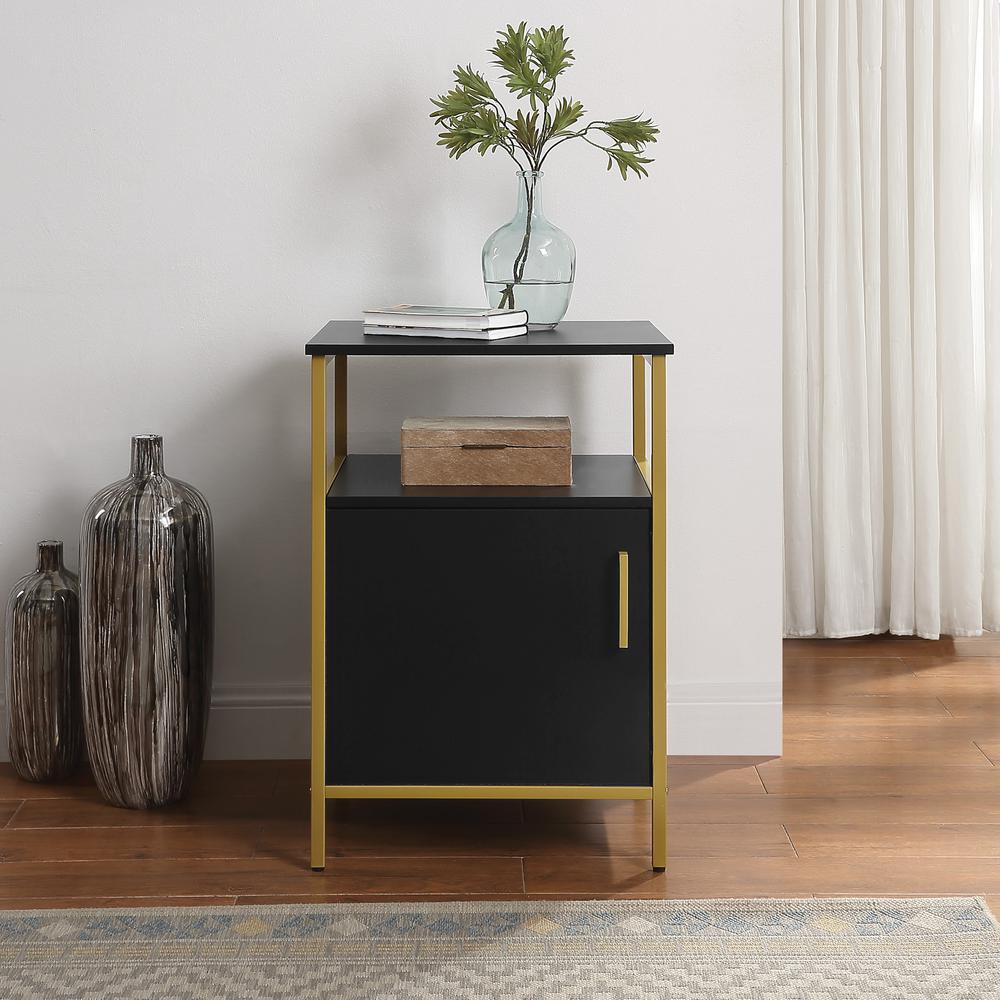 Modern Life-Black-Utility Table-Printer Stand with Storage, MDRUS-BK. Picture 3