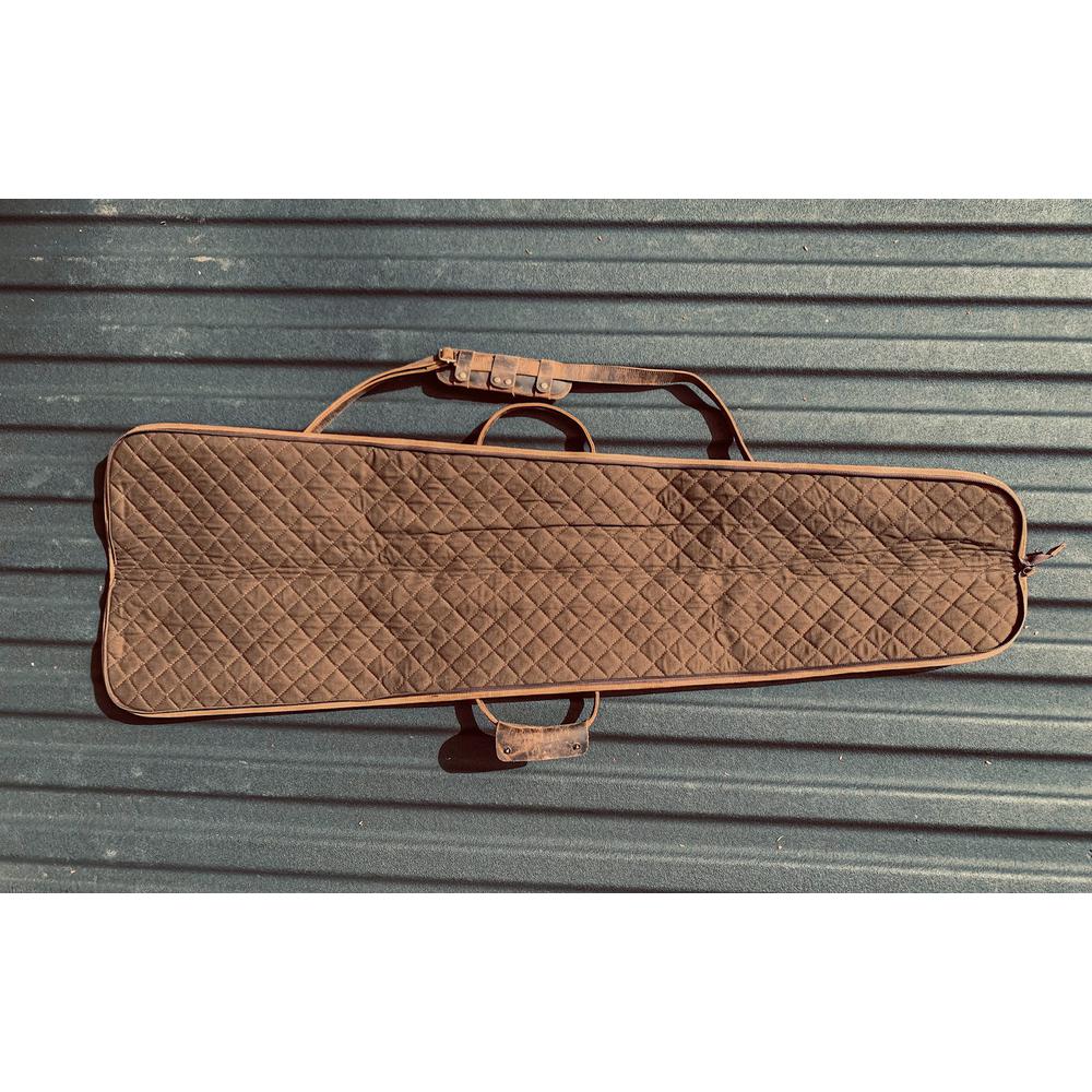 Canvas and Leather Shotgun Case. Picture 4