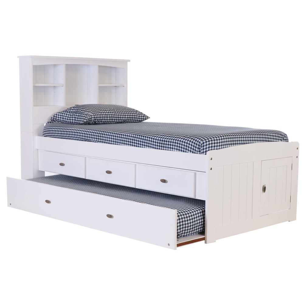 Twin Captains Bookcase Bed with 3 spacious under bed drawers. Picture 2