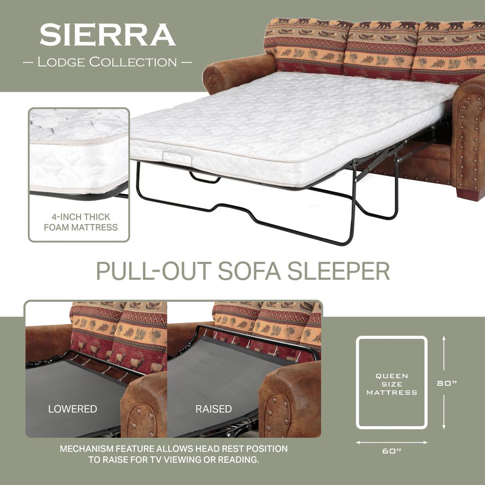 Sierra Lodge - 4 Pc Set with Sleeper. Picture 3
