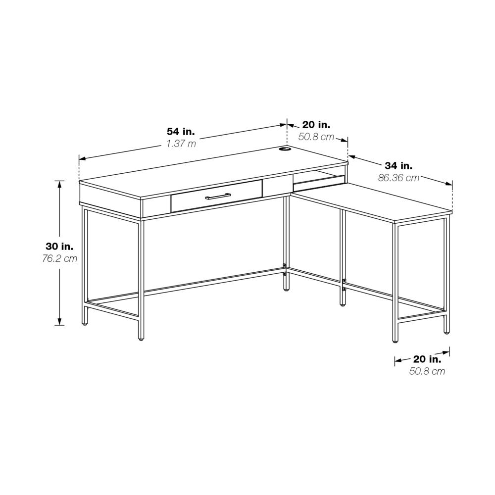 Modern Life-Black-L-Desk-Charger-Drawer, MDRLD-BK. Picture 4