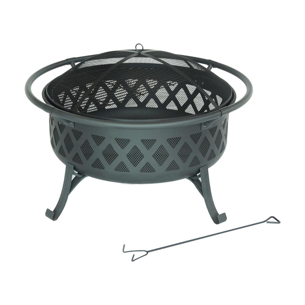 Outdoor Leisure Products Bismark Fire Pit and Grill. Picture 2