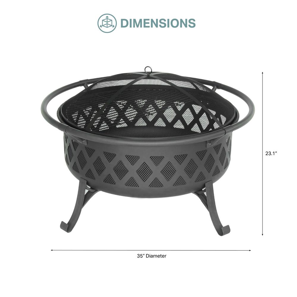 Outdoor Leisure Products Bismark Fire Pit and Grill. Picture 6