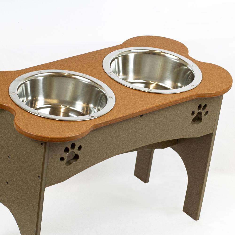 High Double Water and Food Bowl for Taller Dogs. Picture 5